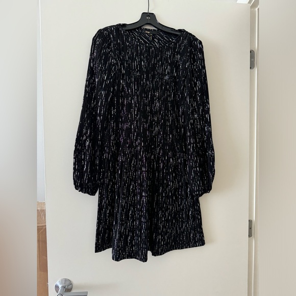 Maje Rocketa Plisse-Crepe Mini Dress - Picture 11 of 12